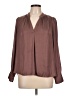 Reset Brown Long Sleeve Polo Size L - photo 1