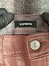 Express 100% Polyester Solid Burgundy Jeans Size 4 - photo 7