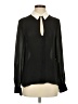 A.L.C. 100% Silk Black Long Sleeve Polo Size XS - photo 1