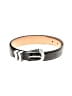 Assorted Brands Silver Black Leather Belt Size 36 waist - photo 1
