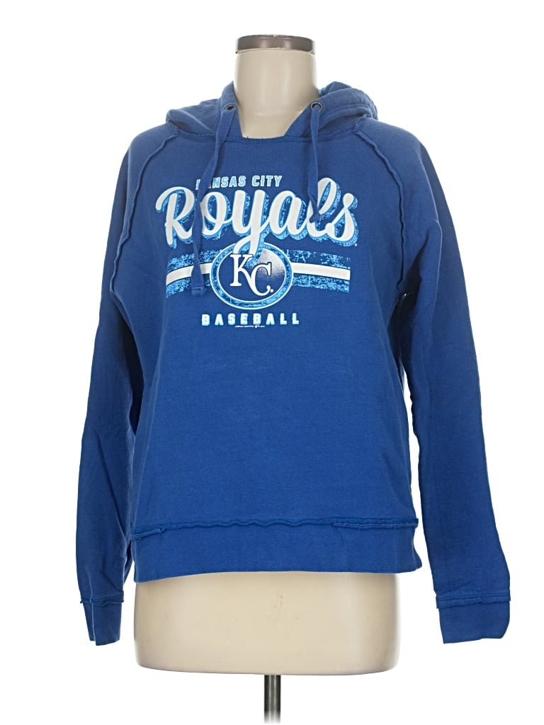 Pre-owned Genuine Merchandise By Team Athletics Pullover Hoodie In Blue