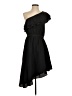 Likely 100% Polyester Solid Black Cocktail Dress Size 4 - photo 1