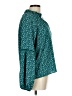 Blue Rain Teal Green Long Sleeve Blouse Size L - photo 4