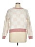 Bearpaw Checkered-gingham Pink Pullover Sweater Size XL - photo 1