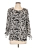Rebecca Malone 100% Polyester Silver 3/4 Sleeve Blouse Size L - photo 1