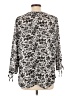 Rebecca Malone 100% Polyester Silver 3/4 Sleeve Blouse Size L - photo 2
