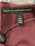 White House Black Market 100% Polyester Burgundy 3/4 Sleeve Blouse Size S - photo 7
