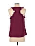 Pins and Needles 100% Polyester Burgundy Sleeveless Top Size S - photo 2