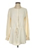 Ann Taylor 100% Polyester Ivory Long Sleeve Blouse Size XS - photo 1