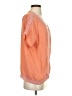Japna 100% Polyester Orange Short Sleeve Blouse Size S - photo 4