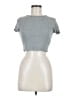 Shein Gray Short Sleeve Turtleneck Size 8 - 10 - photo 1