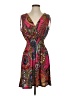 Unbranded 100% Polyester Paisley Red Pink Casual Dress Size S (estimated) - photo 1