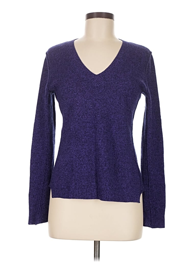 Pre-owned Aqua Cashmere Pullover Sweater In Purple
