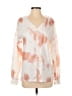Assorted Brands Tie-dye Orange Long Sleeve Blouse Size S - photo 1