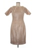 Vince Camuto Metallic Tan Cocktail Dress Size 8 - photo 1