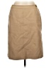 Talbots 100% Cotton Solid Tan Formal Skirt Size 10 - photo 1