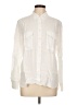 Zara Ivory Long Sleeve Button-Down Shirt Size L - photo 1