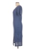 No Comment Solid Blue Casual Dress Size L - photo 5