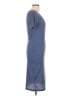 No Comment Solid Blue Casual Dress Size L - photo 4