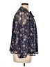 Lucky Brand Blue 3/4 Sleeve Blouse Size XL - photo 4
