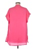 Glam Pink Short Sleeve Blouse Size M - photo 2