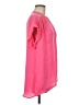 Glam Pink Short Sleeve Blouse Size M - photo 4