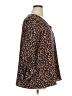 Downing Studio Animal Print Brown 3/4 Sleeve Blouse Size 1X - photo 4