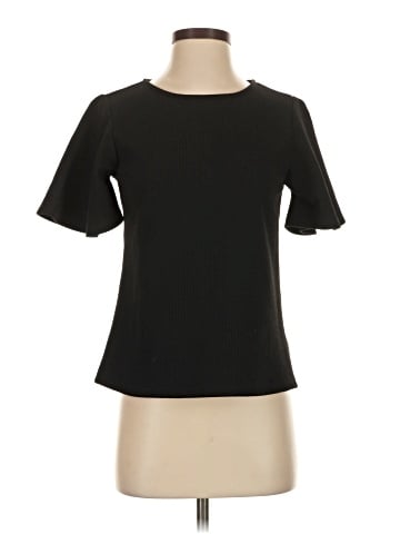 Blue Tassel Short Sleeve Top (view 1)