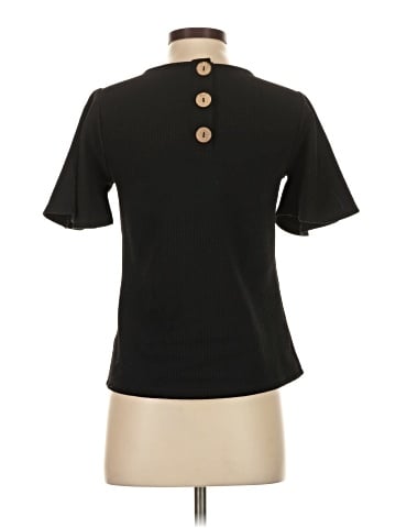 Blue Tassel Short Sleeve Top (view 2)