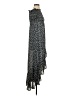 Mi ami 100% Polyester Paisley Black Blue Casual Dress Size S - photo 4