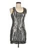Ark & Co. Metallic Silver Cocktail Dress Size M - photo 1