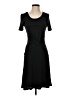 Halston Heritage Solid Black Casual Dress Size S - photo 1