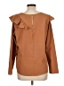 Kensie 100% Polyester Brown Long Sleeve Blouse Size L - photo 2