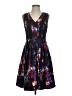 Ellen Tracy 100% Polyester Floral Black Cocktail Dress Size 4 - photo 1