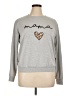 Unbranded Hearts Gray Sweatshirt Size XL (estimated) - photo 1