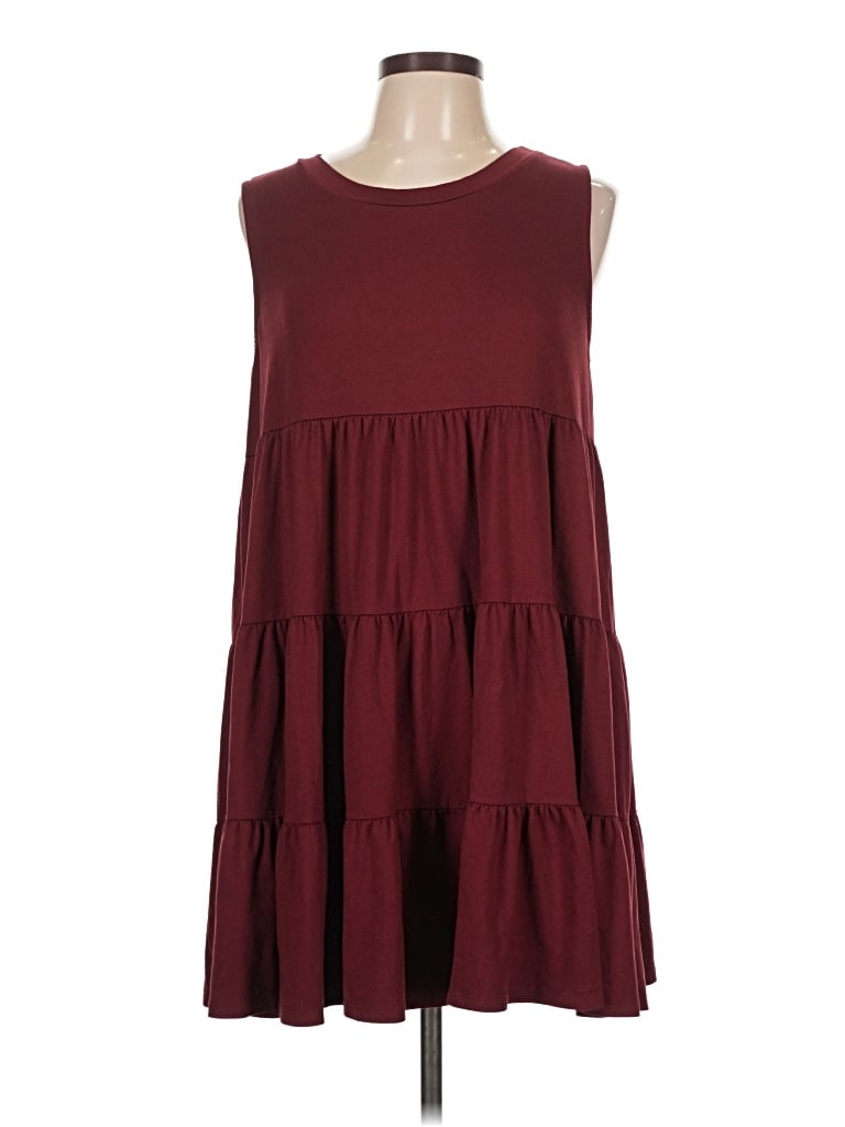 Pre-owned Entro Casual Dress In Burgundy