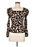 Shein Brown Long Sleeve Top Size 6 - photo 1
