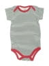 Hb 100% Cotton Stripes Red Short Sleeve Onesie Size 6-9 mo - photo 1