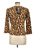 Nostalgia Animal Print Brown 3/4 Sleeve T-Shirt Size L - photo 2