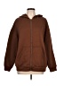 Shein 100% Polyester Brown Zip Up Hoodie Size L - photo 1