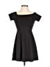 Forever 21 Solid Black Cocktail Dress Size S - photo 1