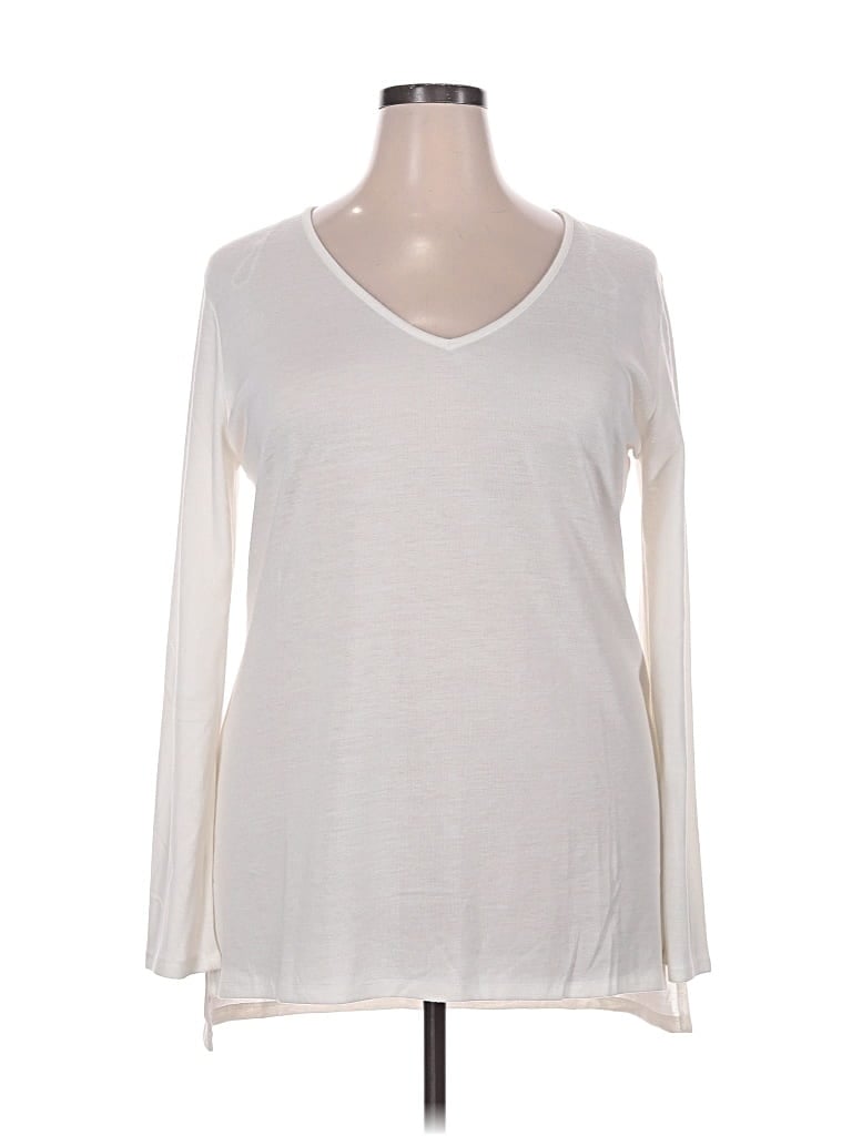 Pre-owned Ambiance Pullover Sweater In White