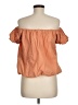 Heyson 100% Cotton Orange Short Sleeve Blouse Size M - photo 2