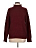Zesica Solid Burgundy Turtleneck Sweater Size M - photo 1