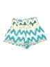 Trina Turk 100% Polyester Chevron-herringbone Teal Shorts Size XS - photo 1