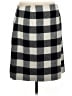 Talbots Checkered-gingham Gray Wool Skirt Size 8 - photo 2