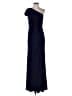 Mac Duggal 100% Polyester Blue Black Cocktail Dress Size 4 - photo 1