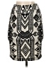 Renee C. Graphic Ivory Casual Skirt Size S - photo 2