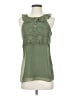 Banana Republic 100% Polyester Green Sleeveless Blouse Size 2 - photo 1