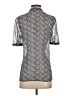 Banana Republic 100% Polyester Silver Short Sleeve Blouse Size XS - photo 2